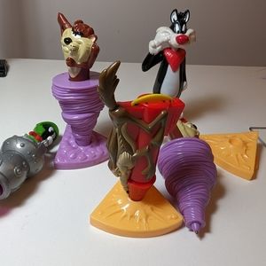Vtg Mixed Lot Looney Tunes Action Pens, Tas, Sylvester, Martian ,Wile E Coyote